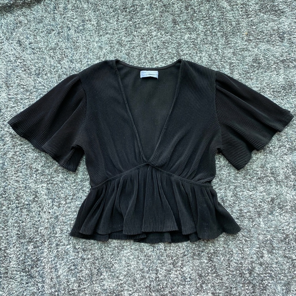 Urban Outfitters V-neck Peplum Top